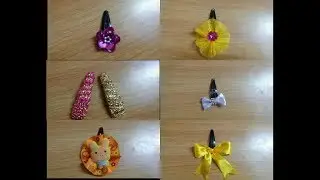 HOW TO MAKE FANCY HAIR CLIPS FOR KIDS |DIY |NO SEW