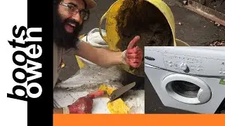 filling a washer full of concrete: washing machine destruction: overloaded: too much momentum!