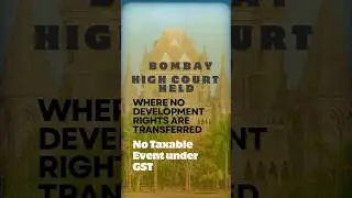 No GST on home buyers on JDA Projects - Bombay High Court judgement explained #gst #ytshorts