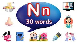 Letter N Words⚡️N for Words⚡️Letter N Words for Kids⚡️Words Starting with N⚡️@KidZeeLive