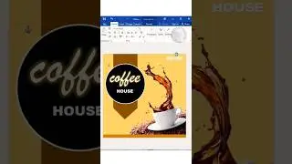 How to create a coffee advertising design in Ms word #computer #word #ytshorts #viral