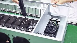 ETH mining rig 4*fan 8gpu full platform