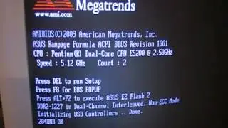 Intel Pentium E5200 @ 5120MHz @ Dice boot in Windows