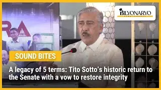 A legacy of 5 terms: Tito Sotto&rsquo;s historic return to the Senate with a vow to restore integrity