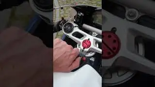 Ducatispecial wearing his Undone watch and switching on his Ducati Panigale 959 special Pramac