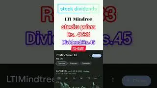 UPCOMING DIVIDEND STOCK|LTI MINDREE |DIVIDEND UPDATE