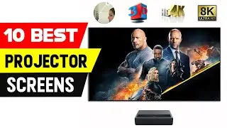 Top 10 Best Projector Screens for 2021 | Best Ambient Light Rejecting Projector Screen