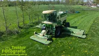 Krone BigM 450 | Eerste snede gras maaien | Mowing Grass | Gras m&auml;hen | Bron de Haan