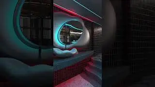 Bathroom with futuristic style | Kat Studio