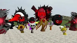 SPARTAN KICKING ALL SPRUNKI CHARACTERS ON THE TOXIC PIT in Garry's Mod!