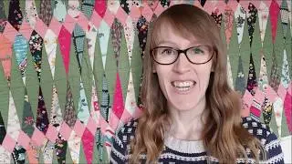 Fussy cutting sections - English Paper Piecing 6-point diamonds