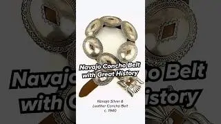 Navajo Concho Belt with Great History #shorts #navajo #silversmith