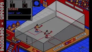 Jahangir Khan - World Championship Squash &copy; 1991 Krisalis Software - PC DOS - Gameplay