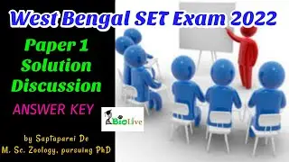 WBSET 2022 Paper 1 Answer Key: West Bengal SET