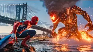 🔥🕷️ SPIDER MAN vs  SURTR &ndash; THE FIRE GIANT OF MUSPELHEIM 🌋 Epic Battle in the Realm of Eternal Flames