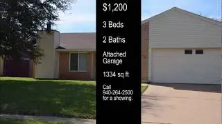 For Lease: 5526 Rhone Drive Wichita Falls, TX 76306
