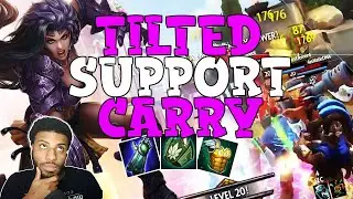 CARRYING MY BOOSTED TEAM AS SUPPORT Season 9 Smite Conquest