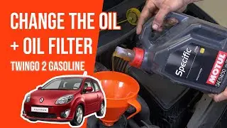 Change the oil and the oil filter Twingo mk2 1.2🛢