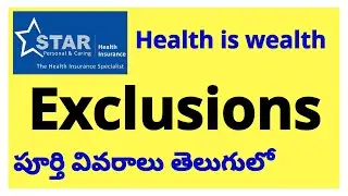 Exclusions in star health insurance policies