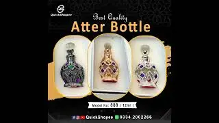 12ml / Fancy Crystal / Mattel Attar bottle