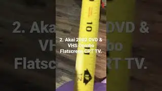 My 2 CRT TV&rsquo;s Screen Size