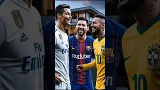 Unreal Scene 🔥 Ronaldo, Messi & Neymar Laughing Together in Front of a Mansion