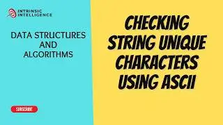 Checking String Unique Characters Using ASCII