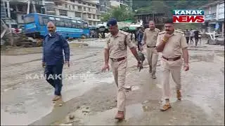 Mandi Flood: Heavy Rains Submerge Dharampur Bus Stand, Vehicles Swept Away