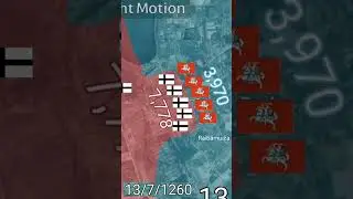 Battle of Durbe in 30 seconds using Google Earth #shorts #lithuania #teutonicorder #mapping #history