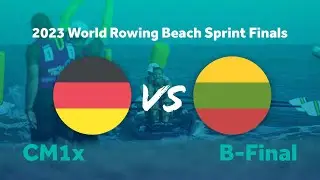 2023 World Rowing Beach Sprint Finals - Coastal Men's Solo - B-Final - GER vs LTU