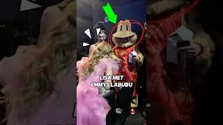 LISA WAS SHOCKED WHEN SHE SAW MR. LABUBU AT THE EMMYS AWARD 🤣 #lisa #lalisa #lisamanoban