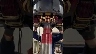This is the rotor assembly process of a brushless alternator. #generator