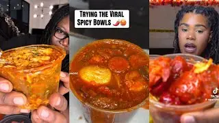 TIKTOK SPICY BOWL TREND 🌶️ 🥵 VIRAL MUKBANG COMPILATION 