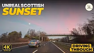 Golden Hour Scotland,Road  Relaxing Sunset Views