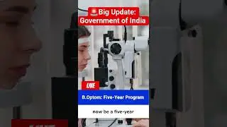 🚨 Govt. Official Optometry Update 2026 | B.Optom & M.Optom Rules| NCAHP India #optometry #education