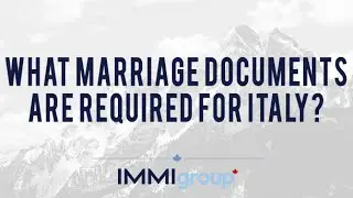 What marriage documents are required for Italy?