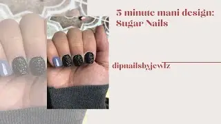 Five minute mani design: Sugar Nails!