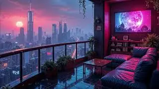 1990s Lofi City 🧵 Retro Vibes & Nostalgic Japanese Town Ambience 📀 Lofi Rain Playlist