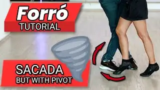 Back-Cross Sacada + 360° Spin: One Step - #Forró from 0 to hero - Advanced #2 - Tutorial №70
