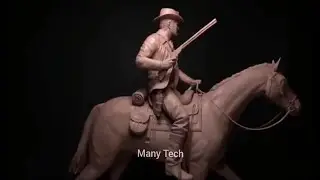 Sculpting Arthur Morgan Riding His Horse | Fan Art Sculpture