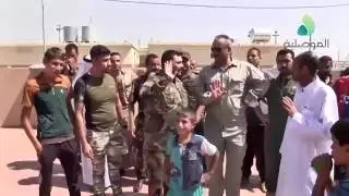وزير الزراعة والنائب احمد الجبوري يتفقدان نازحي مخيم ديبكة في مخمور