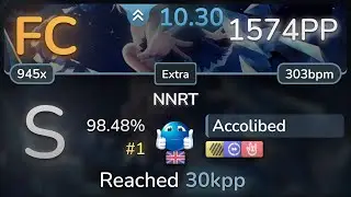 10.3⭐ Accolibed | Levaslater - NNRT [Extra] +HDDTHR 98.48% FC #1 | 1574pp - osu!