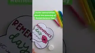 How to create a 3D Remembrance day Poppy Display