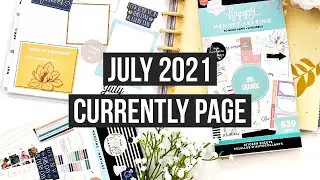 Plan With Me | July 2021 Currently Page | Wedding Memory Keeping Page | Big Happy Planner
