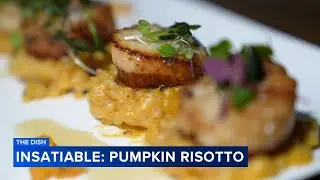 The Dish: Pumpkin risotto with seared scallops from Insatiable