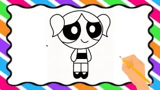 Learn to Draw Bubbles Powerpuff Easy