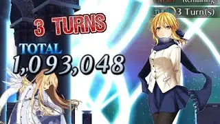 【FGO】 Kirschtaria Wodime 『3T Clear』 ft. Artoria Pendragon (Saber)