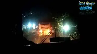 বৃষ্টির মধ্যে গোল্ডেন লাইন ও এনা পরিবহনের পাগলামি দেখুন bus race BD bus
