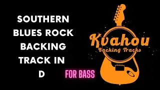Southern Blues Rock BASS Backing Track in D
