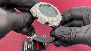 Bust Down Moissanite G Shock GA2100 Shining Hard!